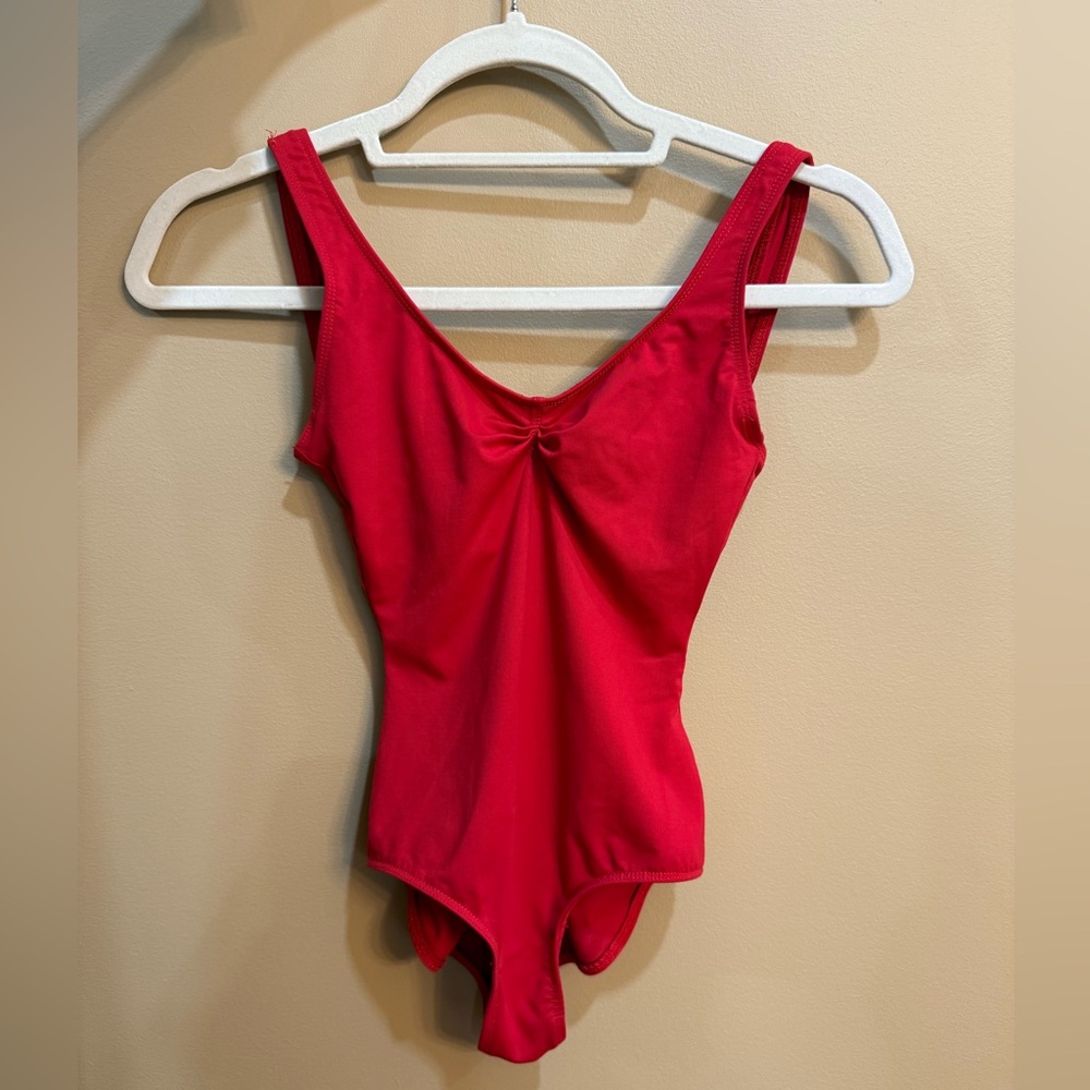 Red Natalie Dancewear Ballet Leotard